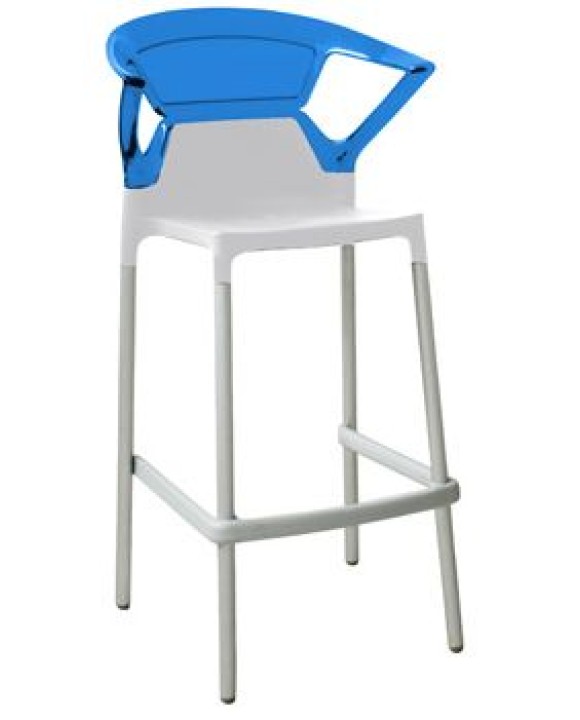Барный стул EGO-BK white-blue